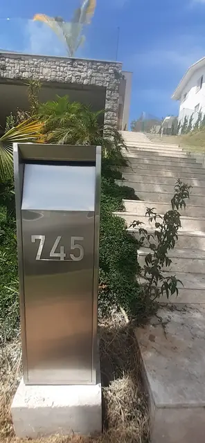 Caixa de correspondência com numeração — Caixas de correspondência em aço inox